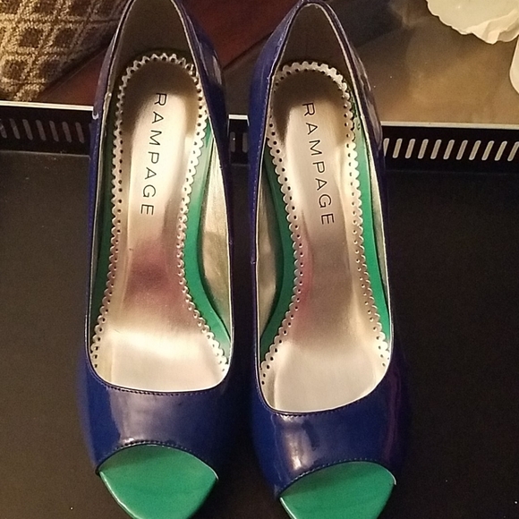 Rampage Shoes - Rampage blue/teals heels (OCTS)